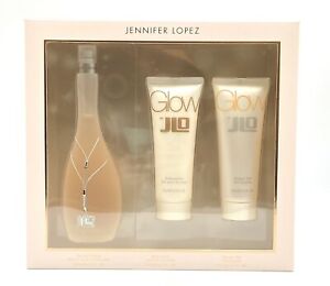 JENNIFER LOPEZ SET GLOW BY JLO 3 PC Set 3.4 OZ eau de toilette, Loción, Gel de Ducha