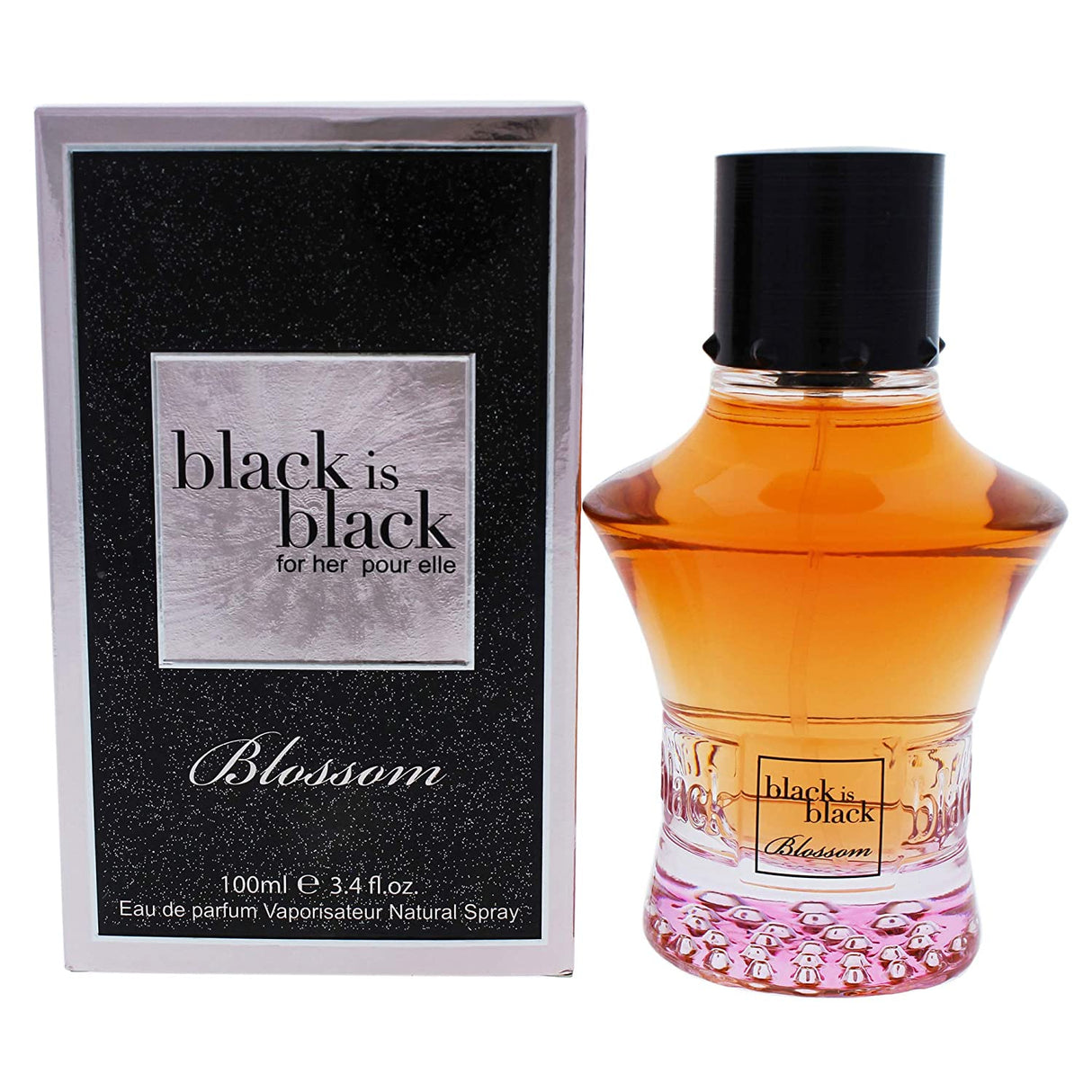 BLACK IS BLACK BLOSSOM BY NUPARFUMS 3.4 OZ 100ML EDP SPRAY FOR WOMEN