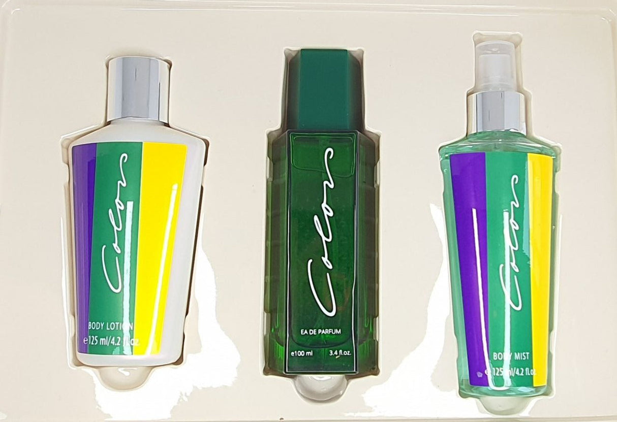 SET PERFUME COLORS GIFT SET EDP 100ML - BODY MIST ML - BODY LOTION 125 ML